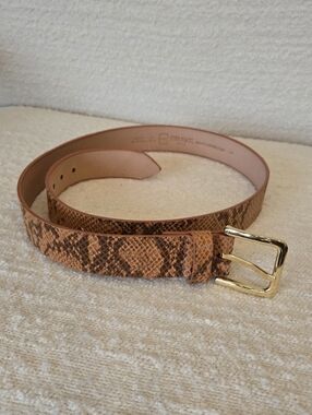 Brave Leather Snakeskin Belt